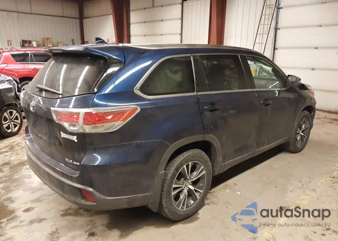 2016 Toyota Highlander Xle V6 z USA, uszkodzony, nr VIN 5TDJKRFH5GS284975